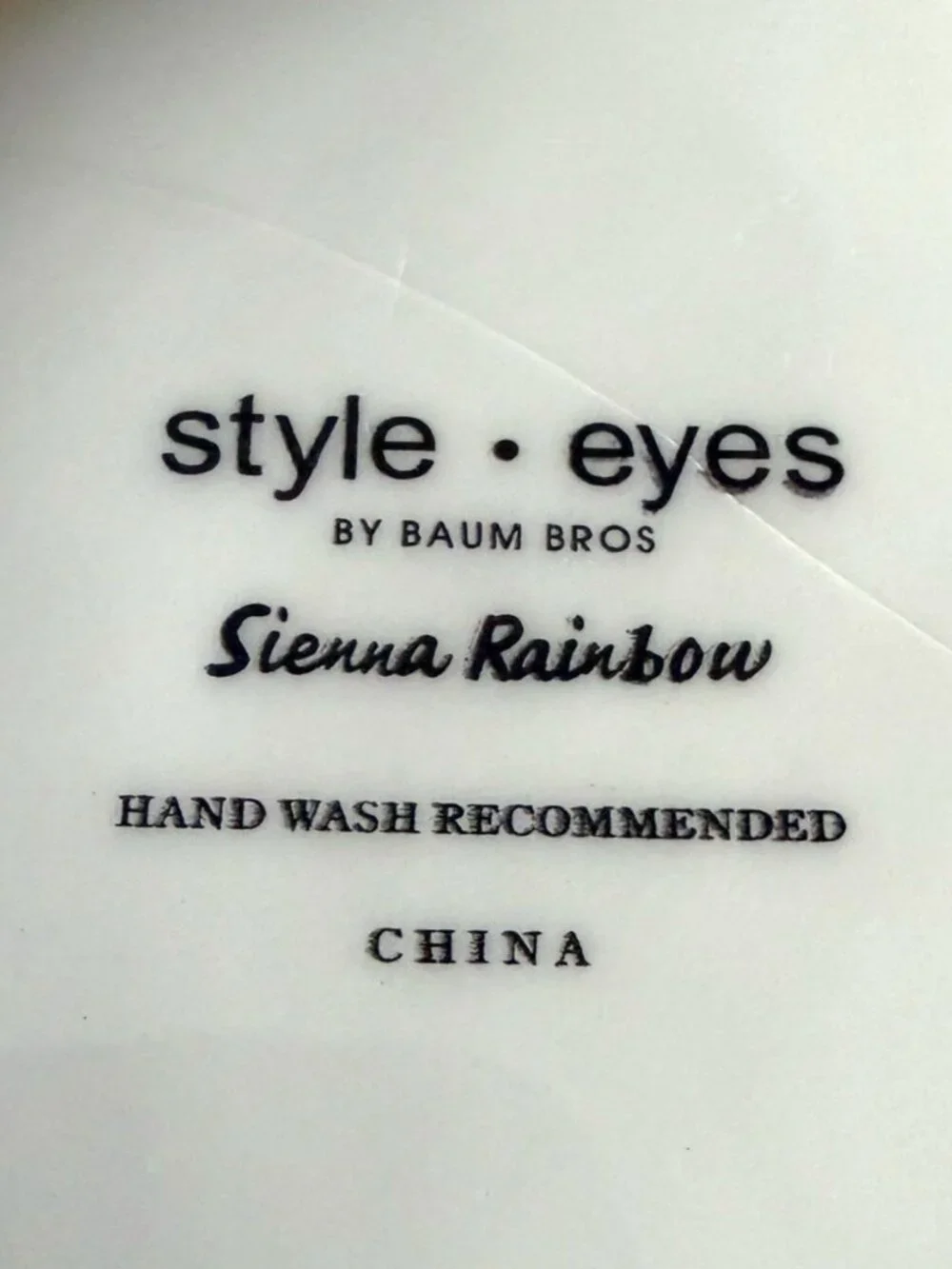 Style•Eyes by Baum Bros “Sienna Rainbow” Large Ceramic Pitcher / Water Jug